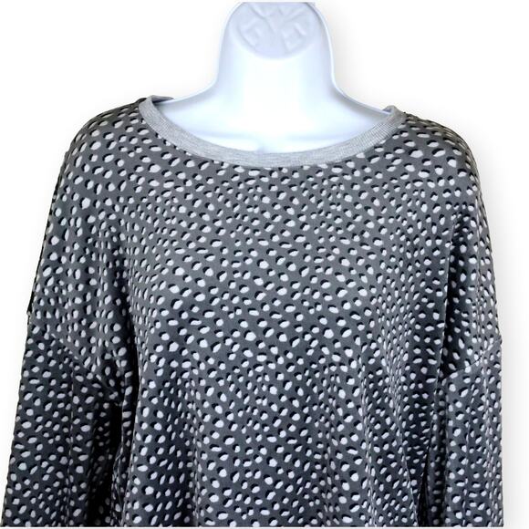 Splendid Leopard Velour Top + Fleece Pants M - Picture 9 of 9